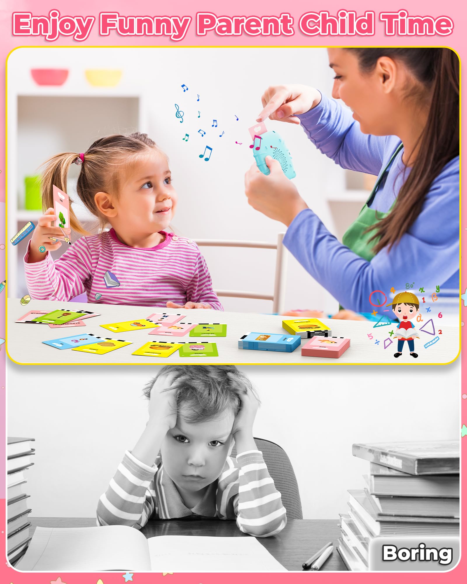 KOKODI Talking Flash Cards for Toddlers 2-5 Years - 224 Sight Words Speech Therapy Toys, Alphabet Learning Educational Toys for Boys & Girls - Perfect for Christmas, Birthday Gifts & Early Childhood Development at Home or Classroom