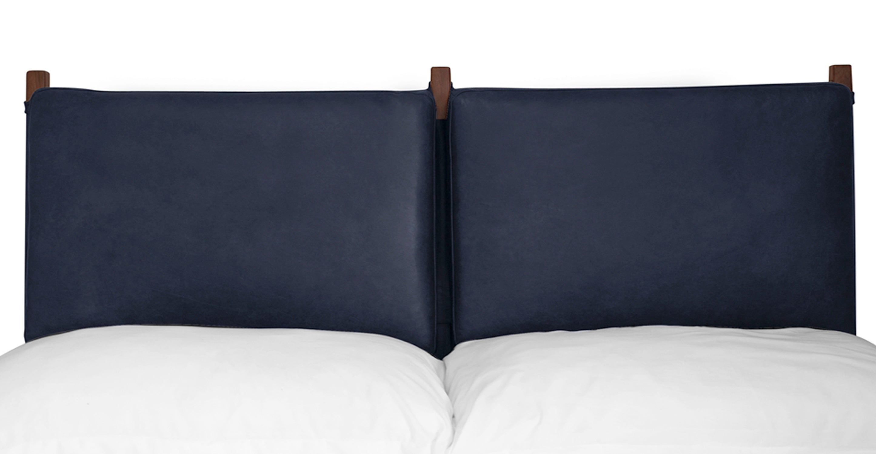 Luxury Truro Bed Frame with Premium Leather Cushions - Queen Size Modern Platform Bed for Master Bedroom, Guest Room & Home Decor