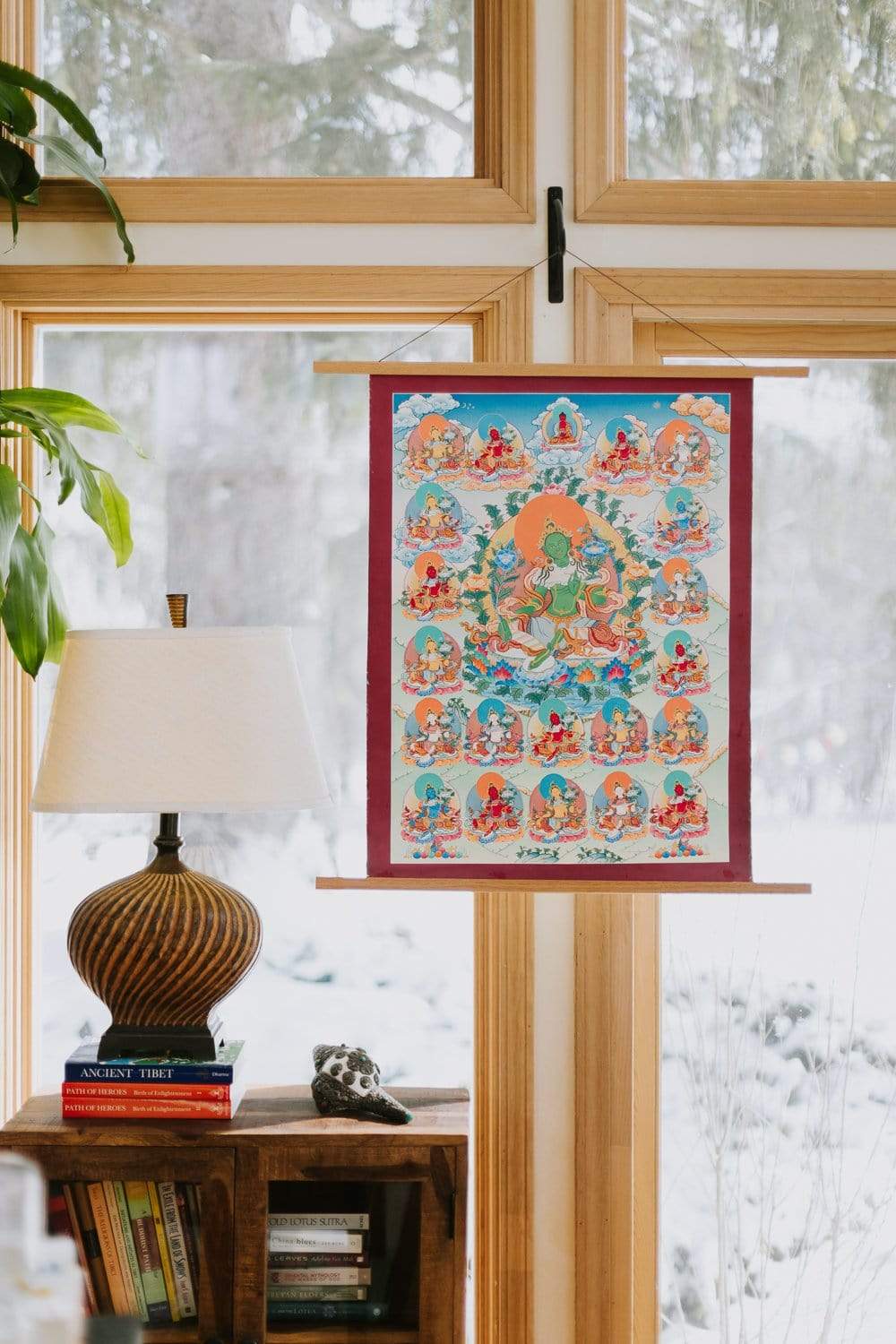 21 Tara Tibetan Thangka - Authentic Hand-Painted Buddhist Art for Meditation & Home Decor | Perfect for Spiritual Practice, Yoga Studios & Gift Giving