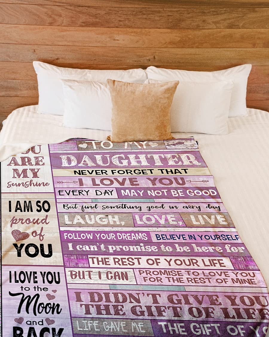 You Are My Sunshine Fleece Blanket - Soft & Cozy Pink Blanket for Mom & Daughter, 30