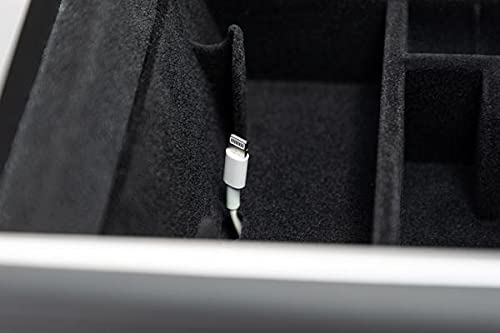 EVANNEX Sliding Storage Tray for Tesla Model 3 & Model Y - Premium Center Console Organizer with Non-Slip Design - Perfect for Phone, Keys & Small Items Storage - Ideal for Road Trips & Daily Commutes