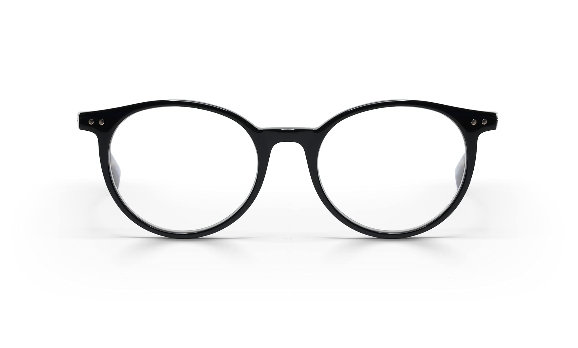 Premium Blue Light Blocking Reading Glasses for Women & Men | Eyebobs Case Closed Round Computer Glasses for Office, Gaming & Screen Time Protection