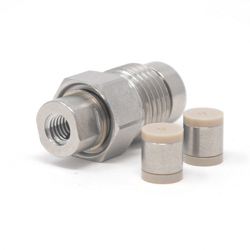 1/16 Inch Stainless Steel Dual Inlet Check Valve Kit with Ball & Seat - Perfect for Plumbing, HVAC, and Industrial Fluid Control Systems