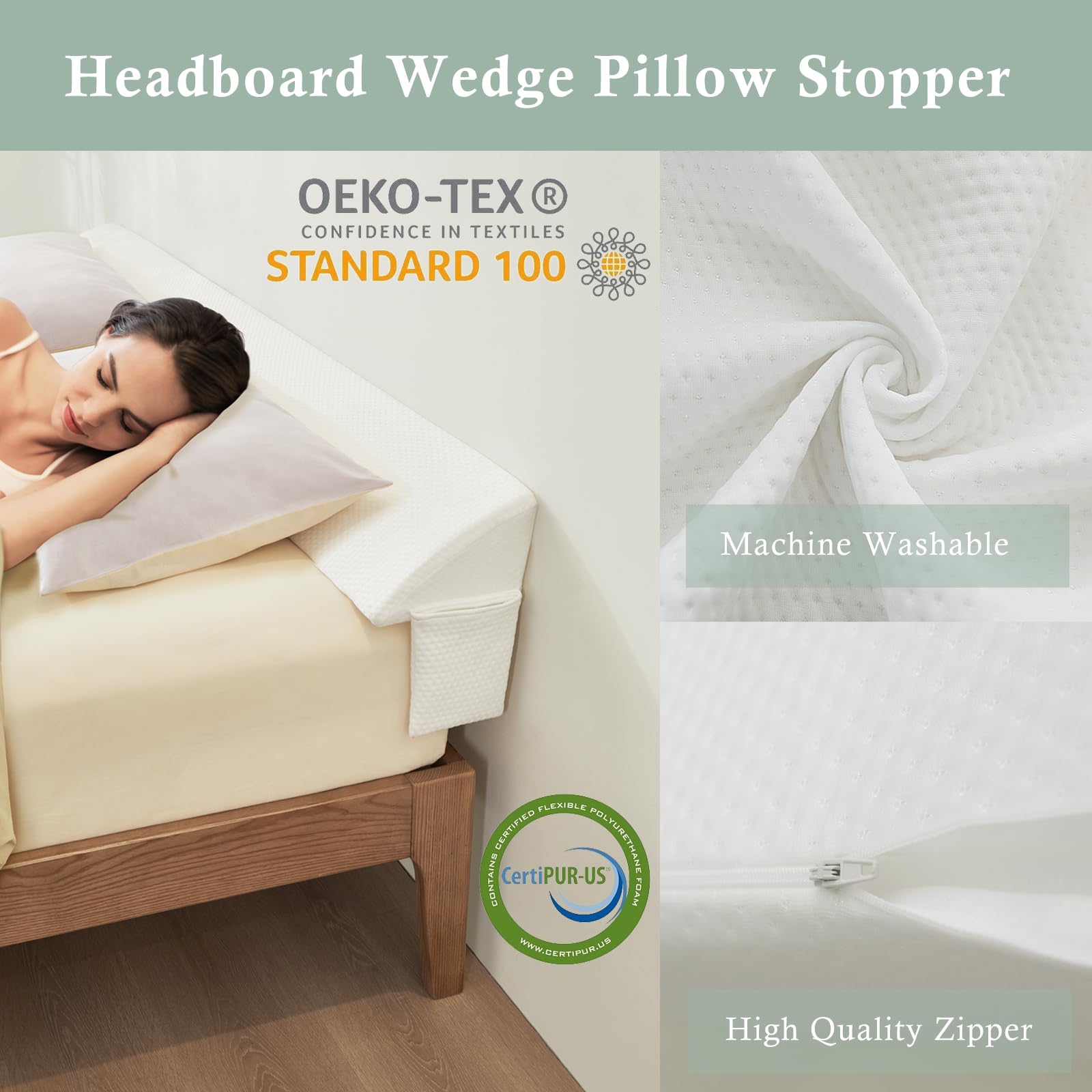King Size Bed Wedge Pillow (76