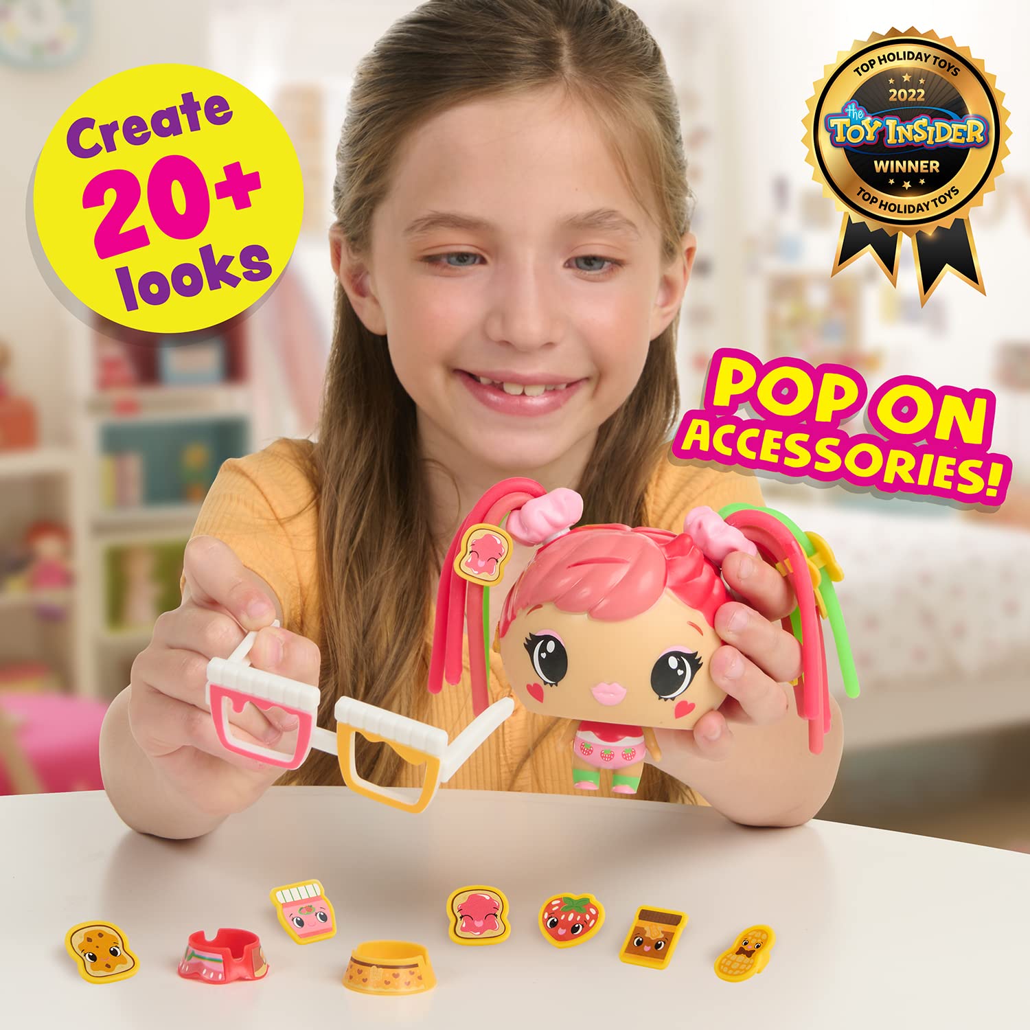 WowWee My Squishy Little Pop Stars - Squishy Sensory Fidget Toy for Stress Relief (Orange) - Perfect for Kids, ADHD, Autism & Anxiety Relief - Fun Desk Toy for Office, School & Home Use