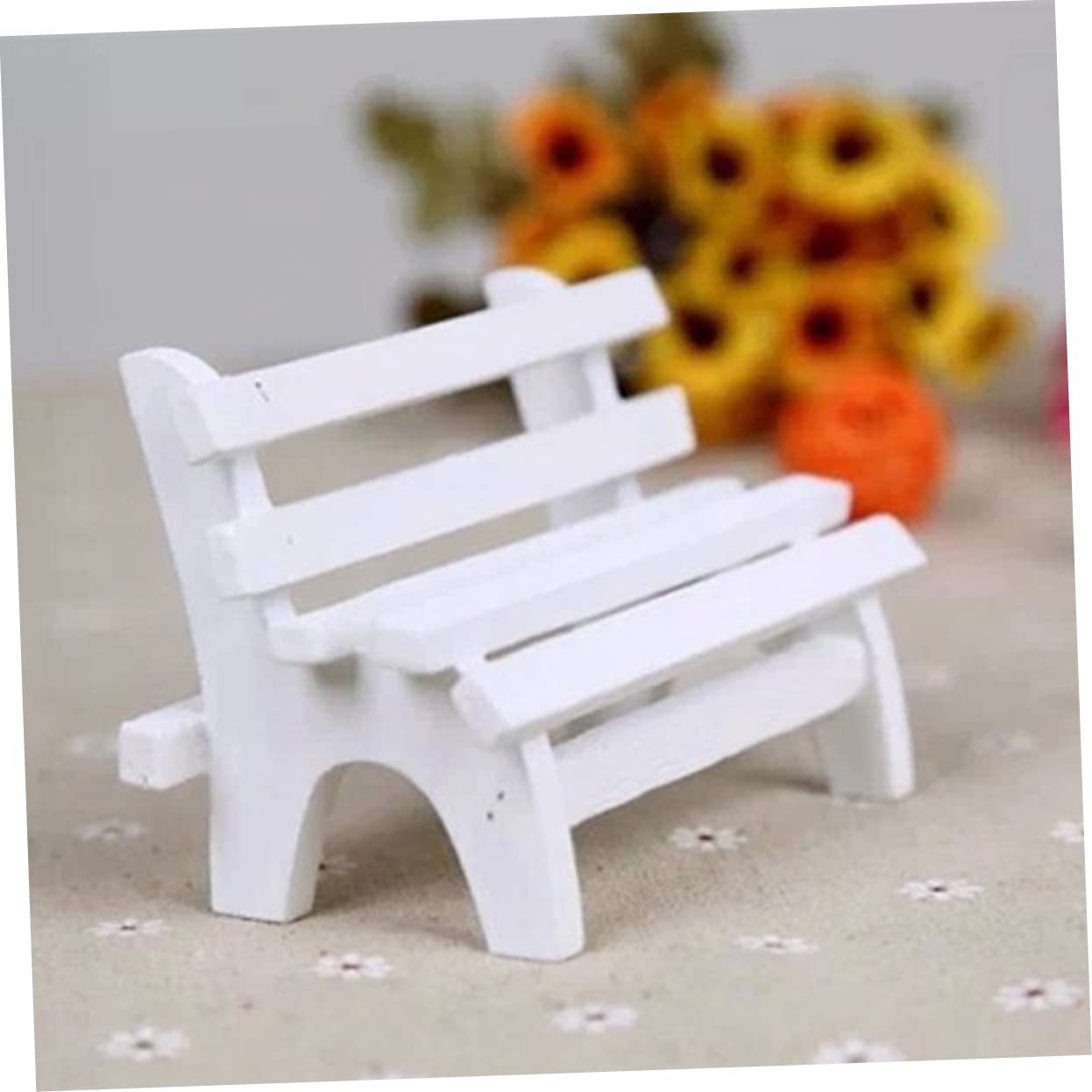 VICASKY White Bamboo Bookcase Decor - Mini Bookshelf for Dollhouse, Room Chair & Home Accents | Minecraft Inspired Landscape Ornament for Bedroom, Living Room & Office Decoration