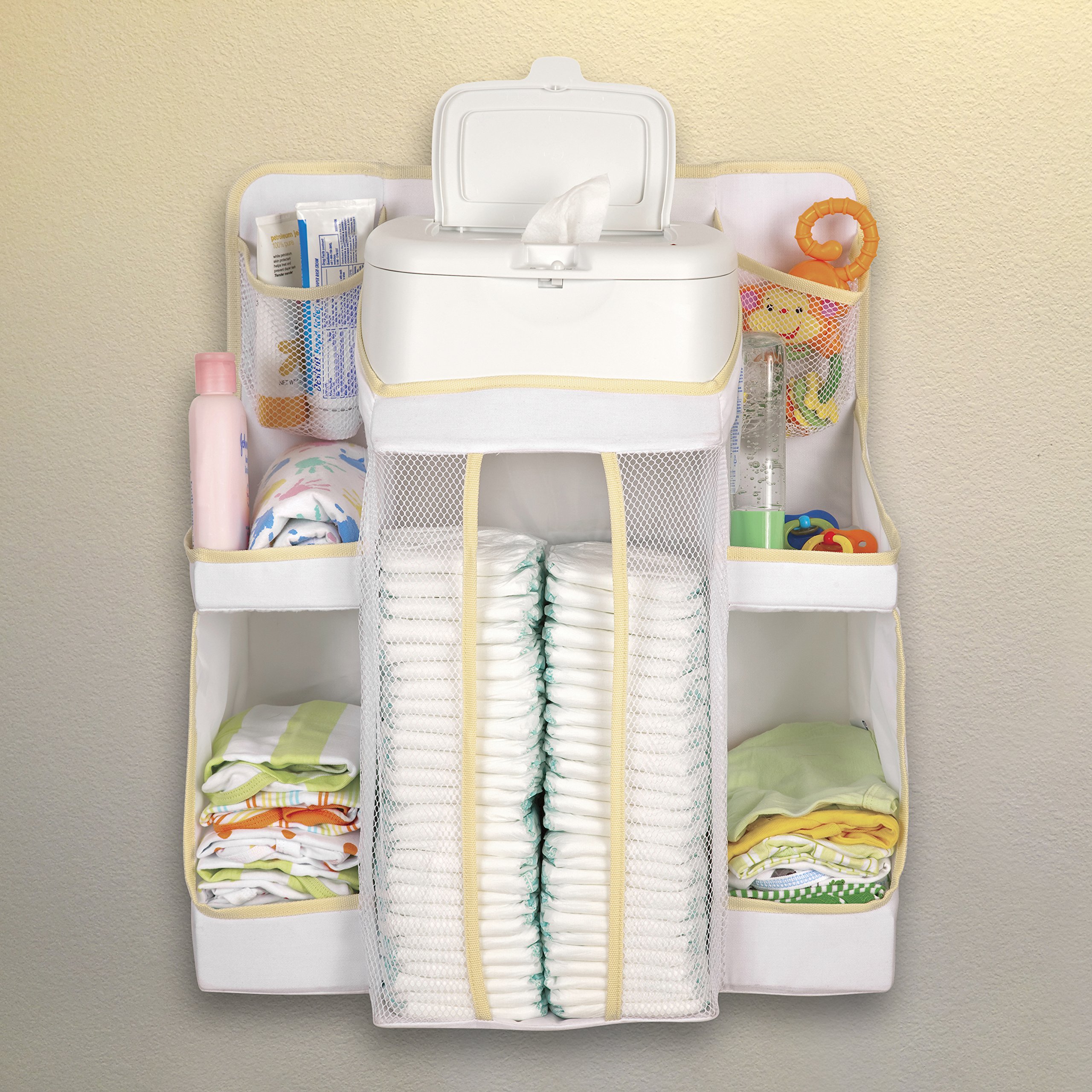 Baby Diaper Caddy Organizer - Portable Nursery Storage for Diapers, Wipes & Essentials - Perfect for Nursery, Baby Shower Gifts & On-the-Go Parents