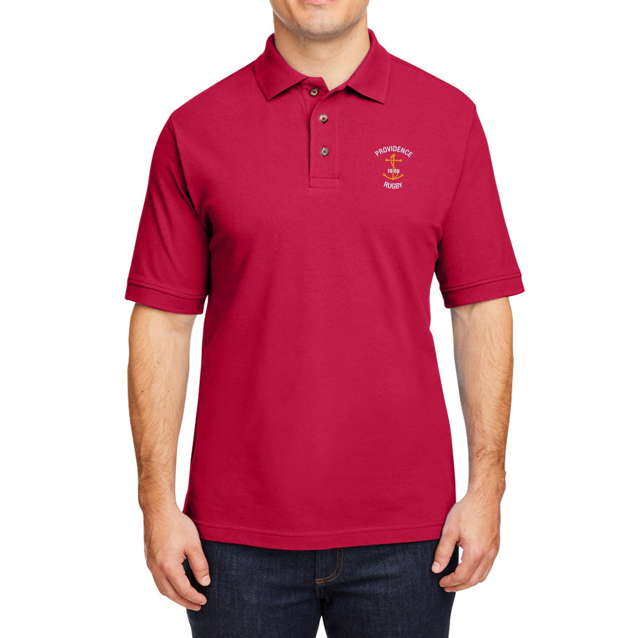 Providence RFC Cotton Polo Shirt for Men - Comfortable & Breathable Casual Wear for Golf, Work & Outdoor Activities
