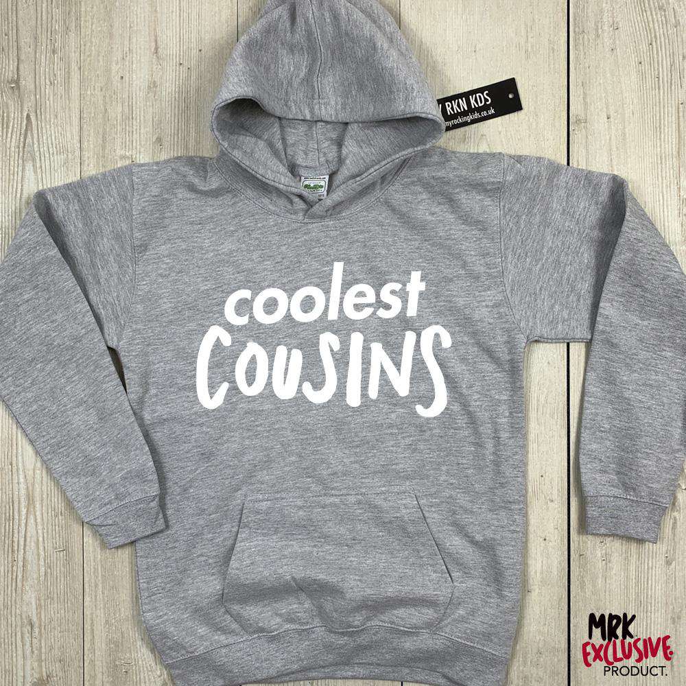 Coolest Cousins Hoodies (MRK X) - Trendy Matching Family Hoodies for Siblings & Cousins - Perfect for Family Reunions, Holidays & Group Photos