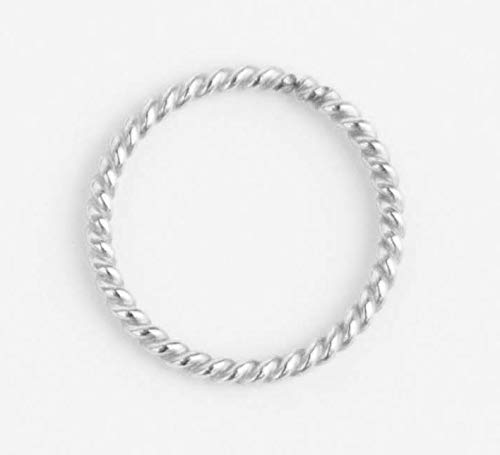 Sterling Silver 18 Gauge Twist Wire Ear Cuff - No Piercing Required - 10mm Ear Cuff Jewelry for Women - Perfect for Parties, Weddings & Everyday Wear