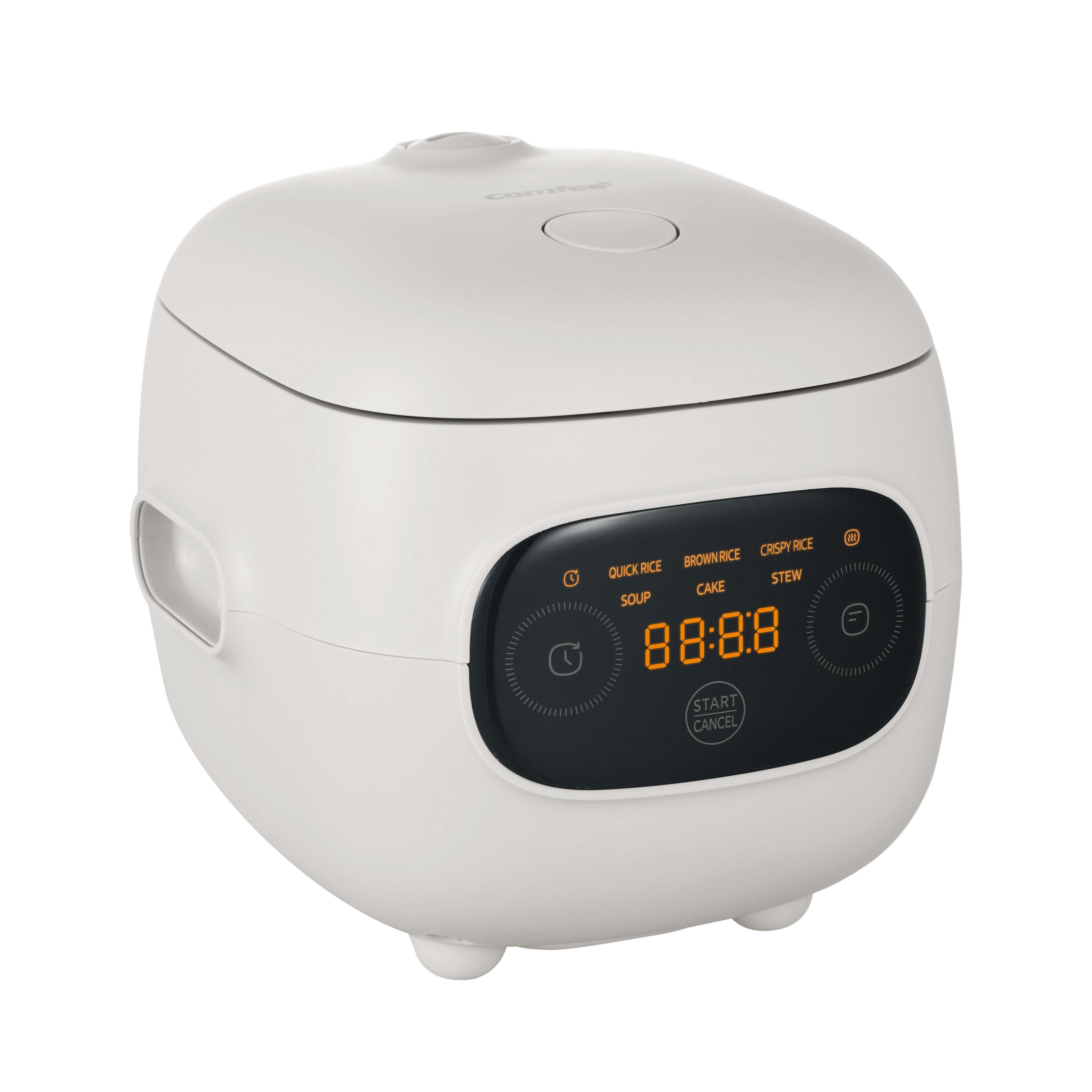COMFEE CRM 12PG10A0 0.36L Mini Rice Cooker - Perfect for Dorm Rooms, Small Kitchens & Travel | Compact Electric Rice Steamer for 1-2 People