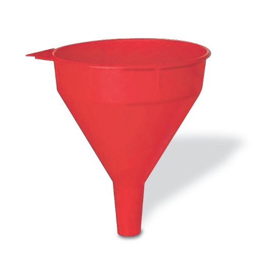 Funnel King 32001 2-Quart Red Polyethylene Funnel - Durable Multi-Purpose Kitchen & Automotive Funnel for Cooking, Oil Changes, and DIY Projects