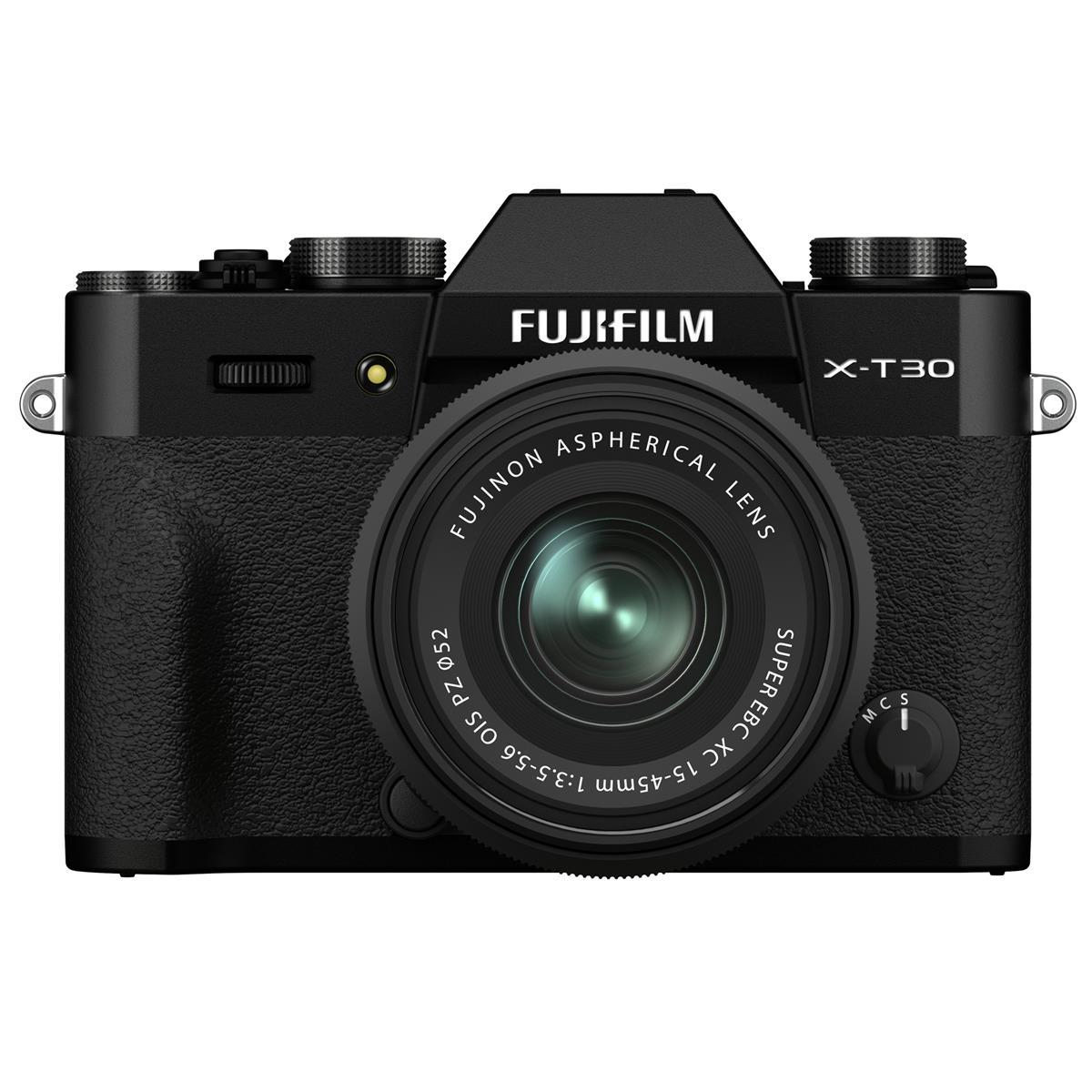 Fujifilm X-T30 II Mirrorless Digital Camera with XC 15-45mm Lens Kit (Black) - Compact Travel & Street Photography Camera for Vloggers & Content Creators