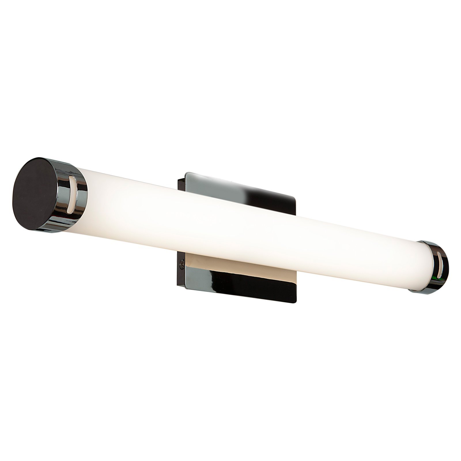 Chic LED Bathroom Vanity Light - 24-Inch Width with Opal Glass Shade, Chrome Finish, Modern Lighting for Bathroom Mirror (Model: HI 70038LED-CH/OPL) | Perfect for Bathroom Makeover, Spa-Like Ambiance & Contemporary Home Decor