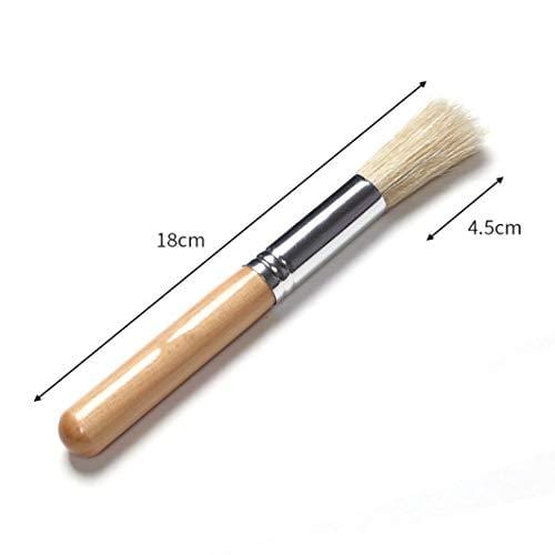 Premium Coffee Grinder Brush - Wood Handle & Natural Bristles for Espresso Machine Cleaning - Essential Barista Tool for Home Kitchen & Coffee Shop Use