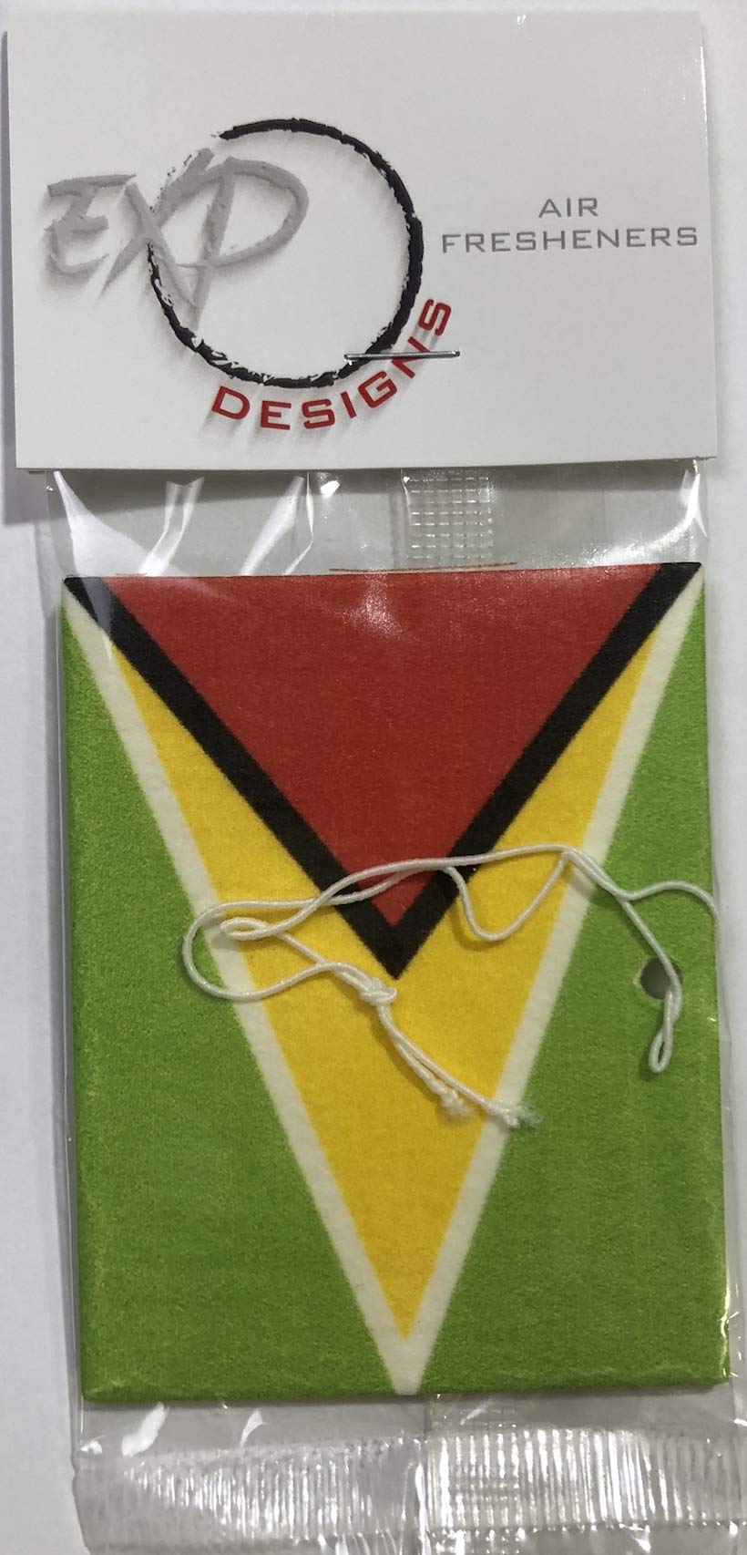 Premium Guyana Flag Car Air Freshener - Long Lasting Fragrance for Vehicles, Offices & Home Decor - Show Your National Pride