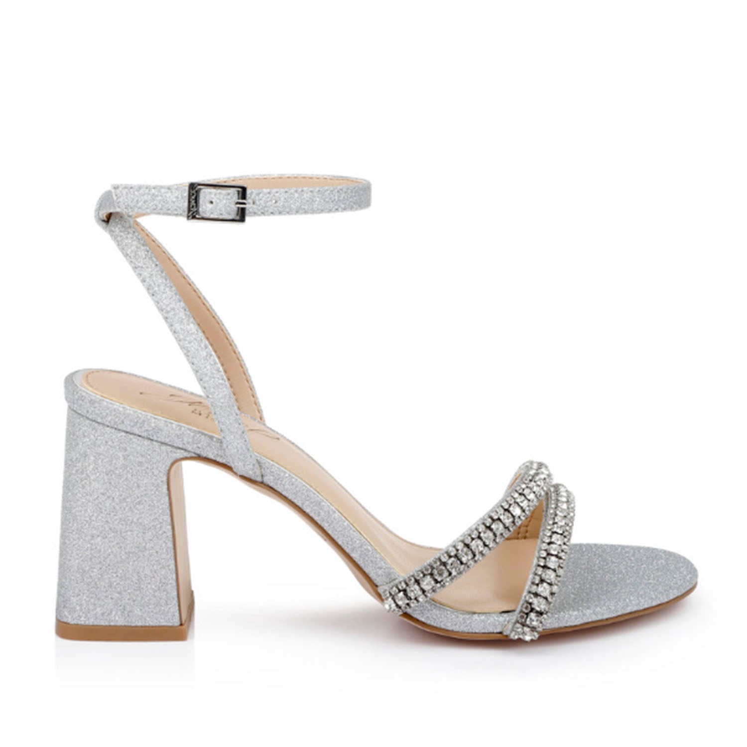 Badgley Mischka Women's Rosa Silver Heels - Elegant Evening Shoes for Weddings, Parties & Special Occasions