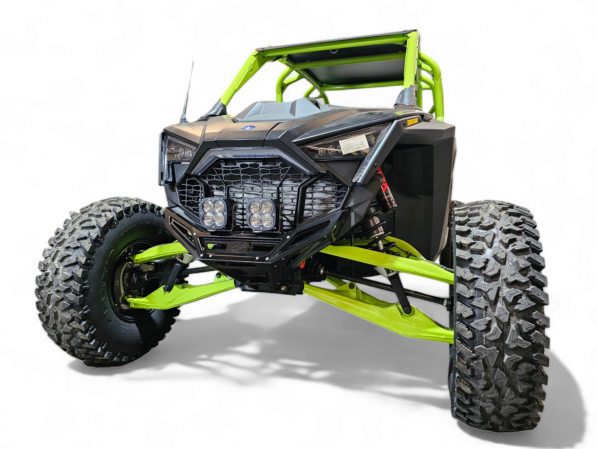 2022-2025 Polaris RZR Pro R & Turbo R Front Winch Bumper - Black Anodized Aluminum Billet (FWB610030) | Off-Road Protection & Recovery Accessory for UTV Trail Riding & Rock Crawling