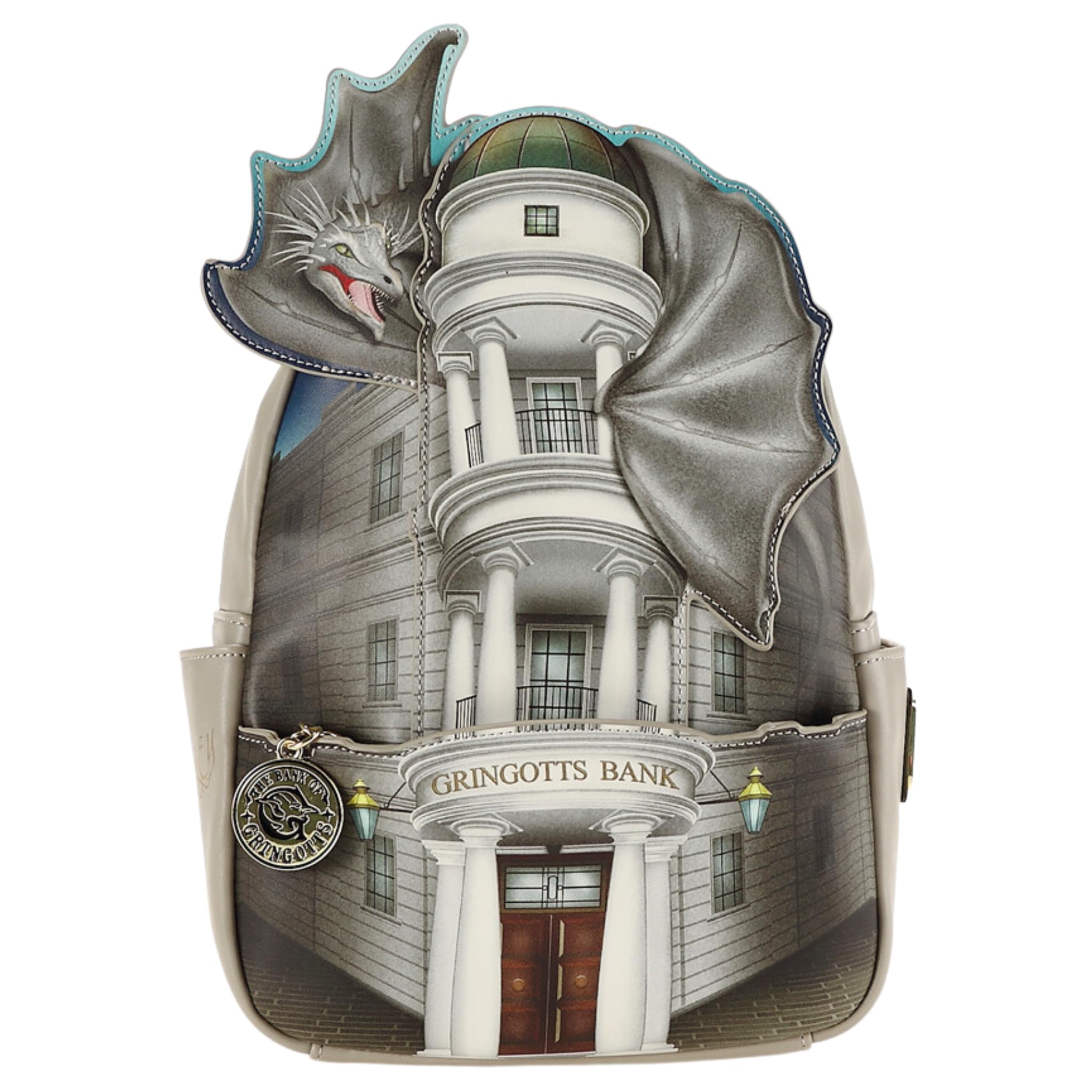 Loungefly Harry Potter Gringotts Bank Dragon Crossbody Bag - Official Licensed Wizarding World Merchandise - Perfect for Cosplay, Comic Con & Harry Potter Fans