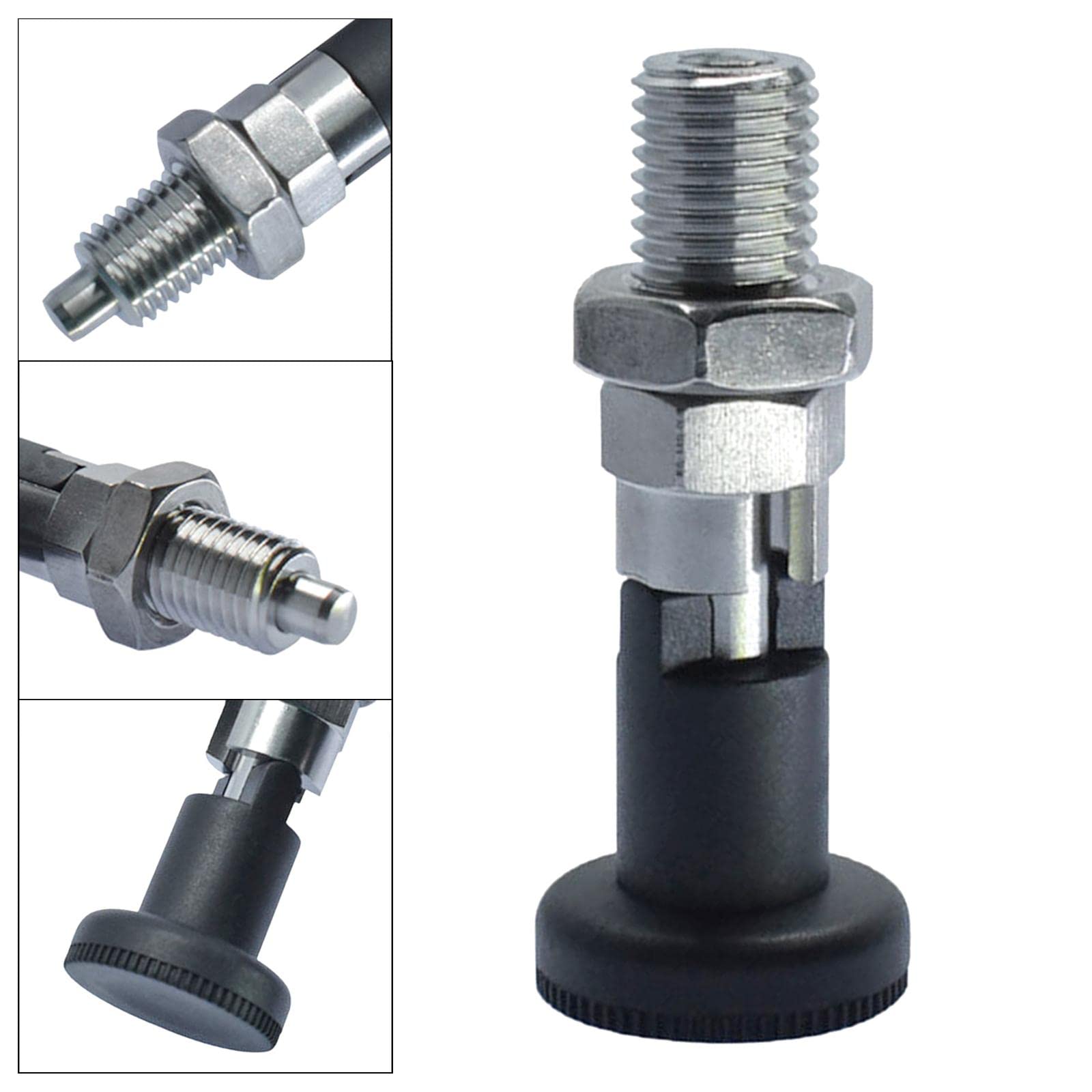 Self Locking Indexing Pin - M16 Spring Plunger, Lock Pin Bolt for CNC Machines, Automotive & Industrial Equipment - Durable & Precision Engineered Fastener
