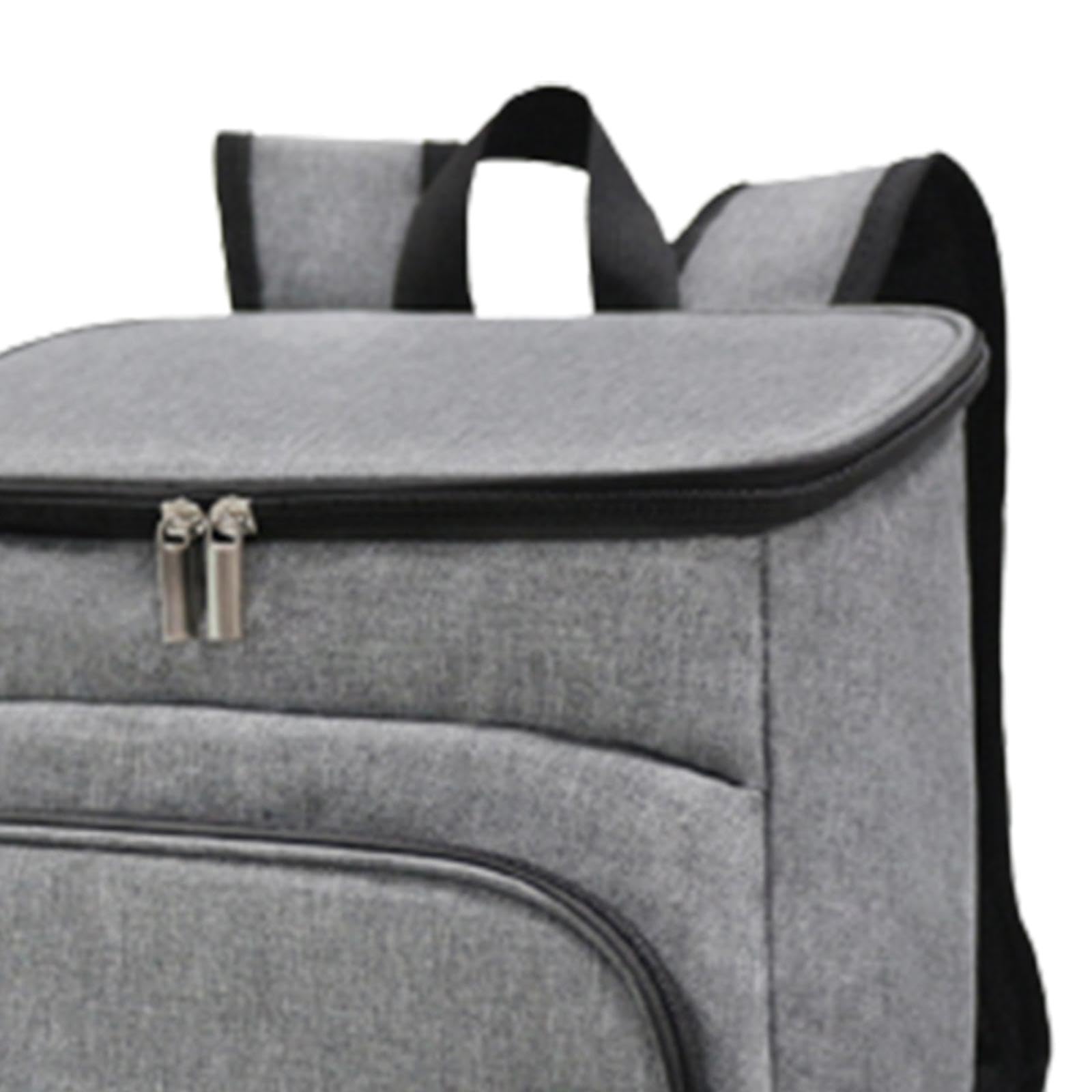 CALANDIS® Large Insulated Cooler Backpack - 40L Heavy Duty Fishing & Beach Cooler Bag with Leakproof Liner, Gray | Perfect for Camping, Picnics, Outdoor Adventures & Travel Accessories