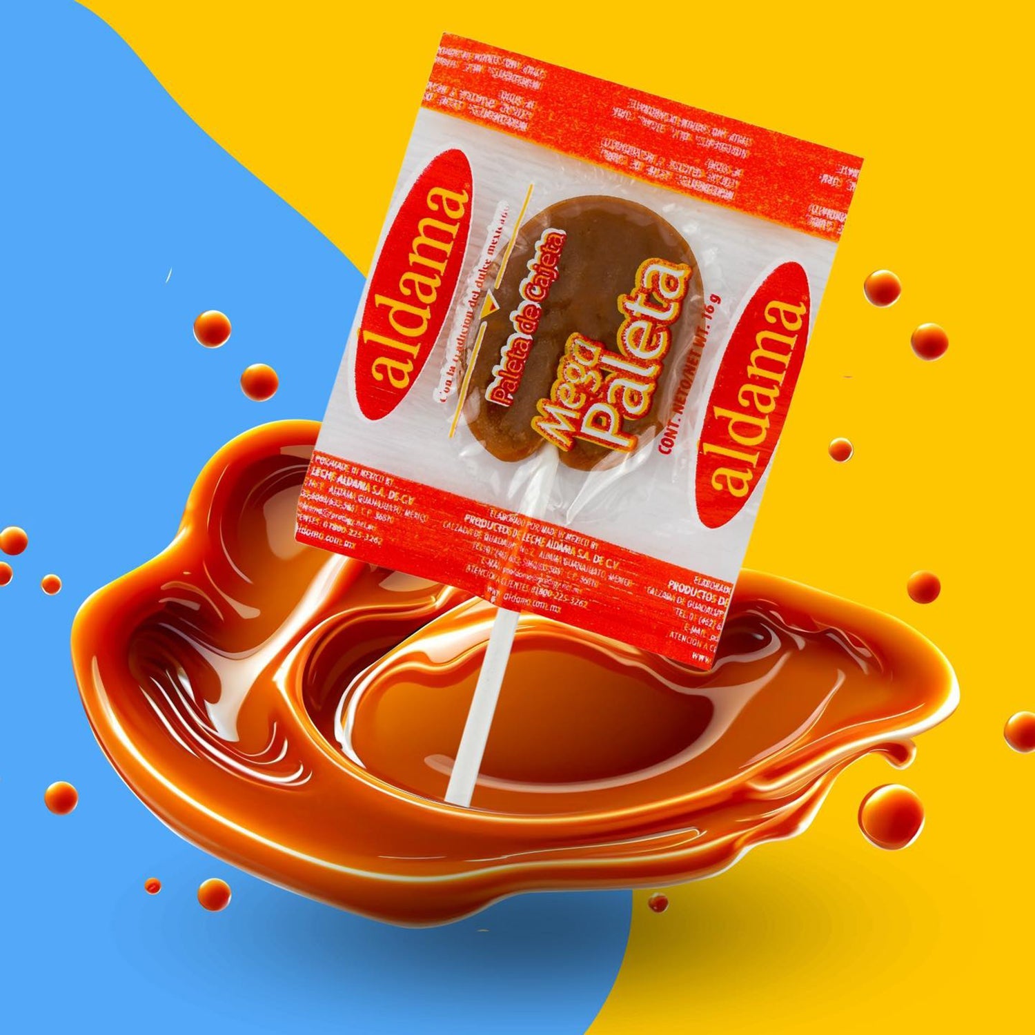Aldama Paleta Tira Cajeta Mexican Candy - 10ct Bag | Authentic Goat Milk Caramel Lollipops for Parties, Gifts & Snacking