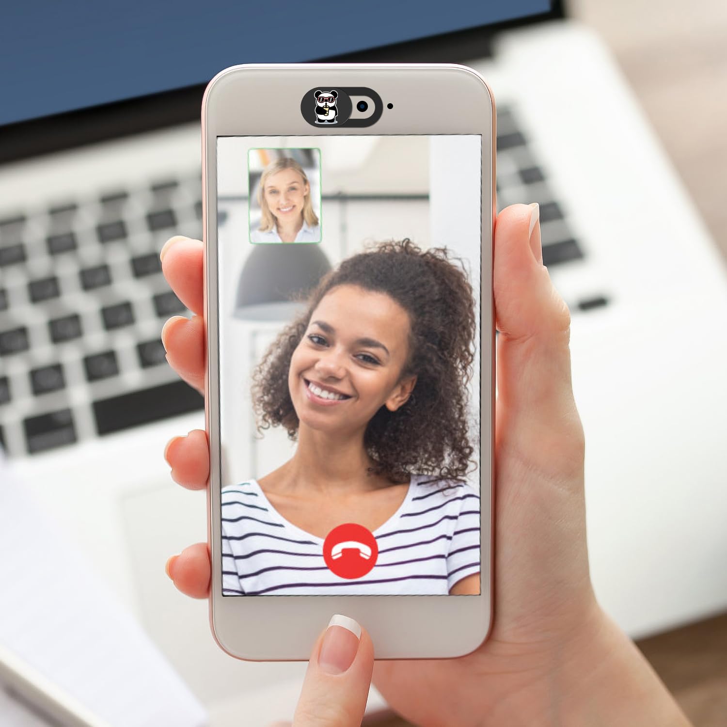 Laptop Camera Cover Slide - Privacy Webcam Cover for MacBook, iPhone, iPad, Smartphones - Secure Camera Protector for Personal Privacy & Security - Ideal for Remote Work, Online Meetings & Home Office