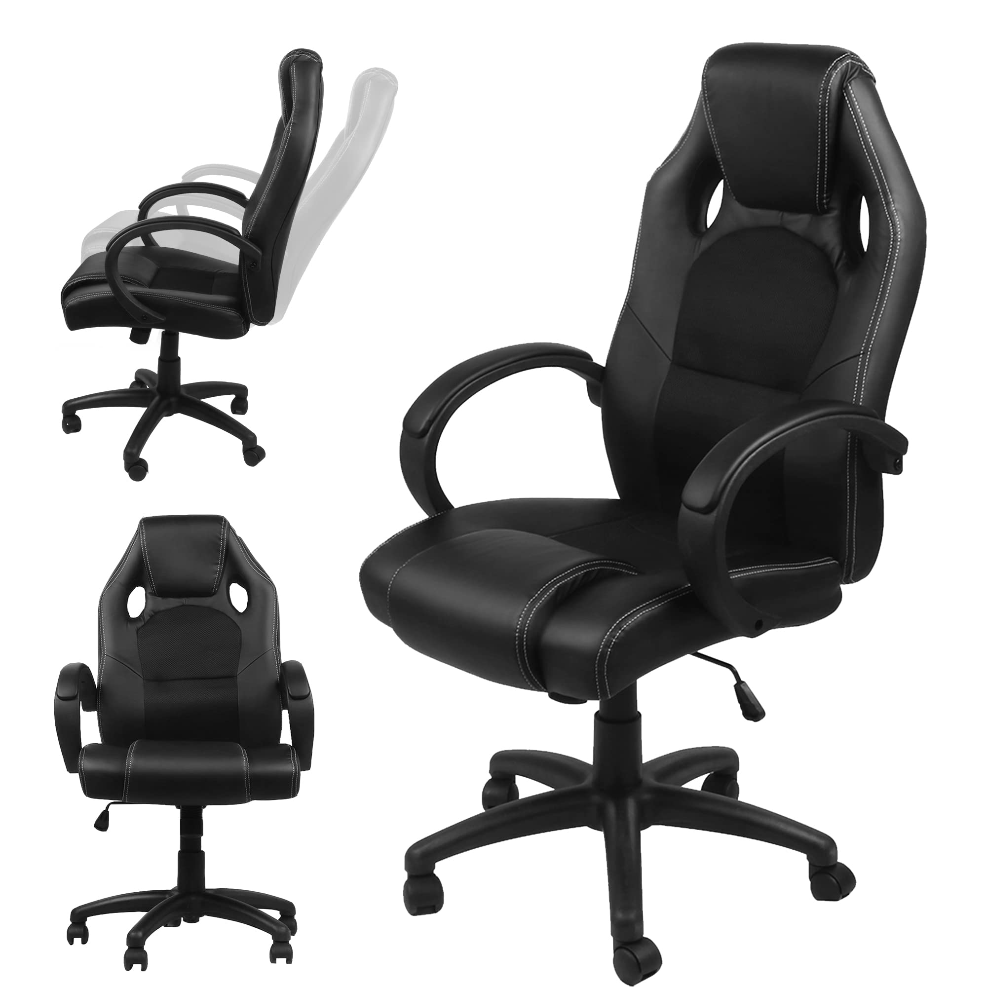 Gaming Office Chair with Headrest - Ergonomic Computer Chair for Adults & Teens - Perfect for Gaming & Work