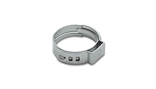 Vibrant 12275 12.8-15.3mm Stainless Steel Pinch Clamps - Pack of 10 for Hose, Tubing, and Automotive Applications