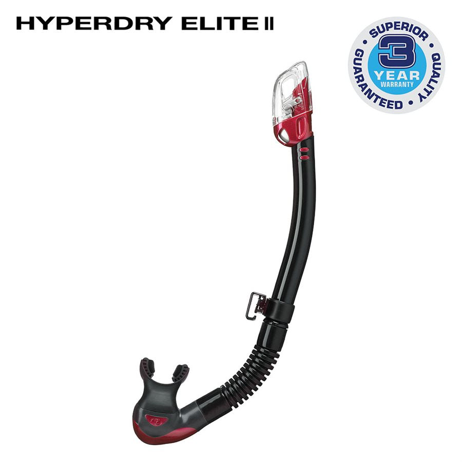 Tusa Hyperdry Elite II Snorkeling Mask - Anti-Fog, UV Protection, Comfort Fit for Scuba Diving & Snorkeling - Perfect for Tropical Vacations & Underwater Photography
