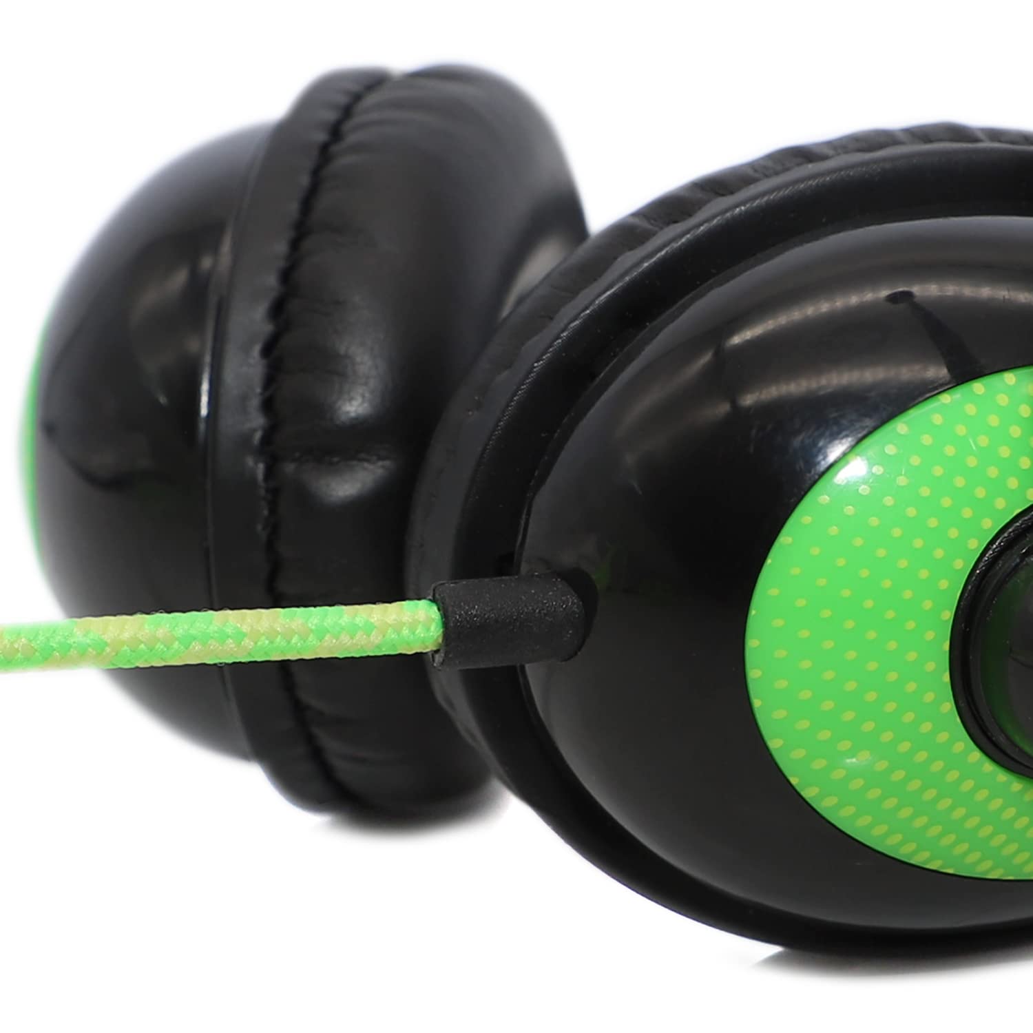 Avid AE-36 Professional Green On-Ear Stereo Headphones with Boom Mic - 10 Pack Bulk for Call Centers, Gaming, Online Classes & Remote Work