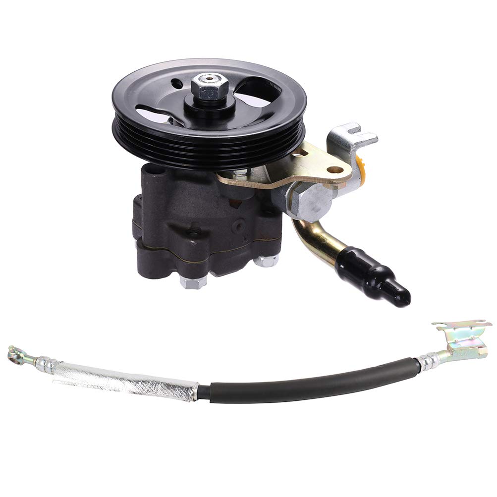OCPTY Power Steering Pump Kit Compatible with 00-01 Infiniti I30, 02-04 Infiniti I35, 99-03 Nissan Maxima - Includes Pressure Hose Assembly - Perfect for Smooth Steering & Vehicle Maintenance