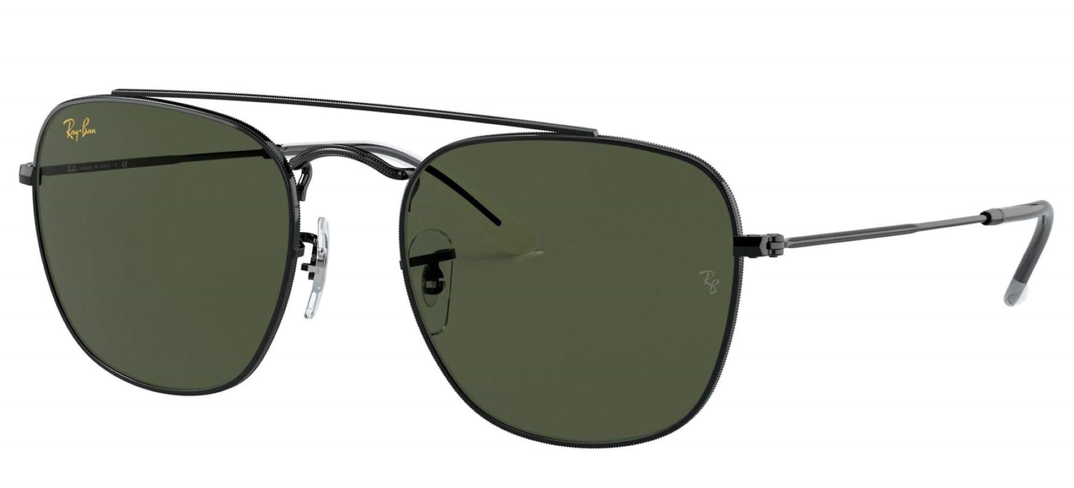 Ray-Ban RB3557 Square Sunglasses for Men - Classic Aviator Style, UV Protection, Polarized Lenses - Perfect for Driving, Outdoor Activities & Fashion Accessories