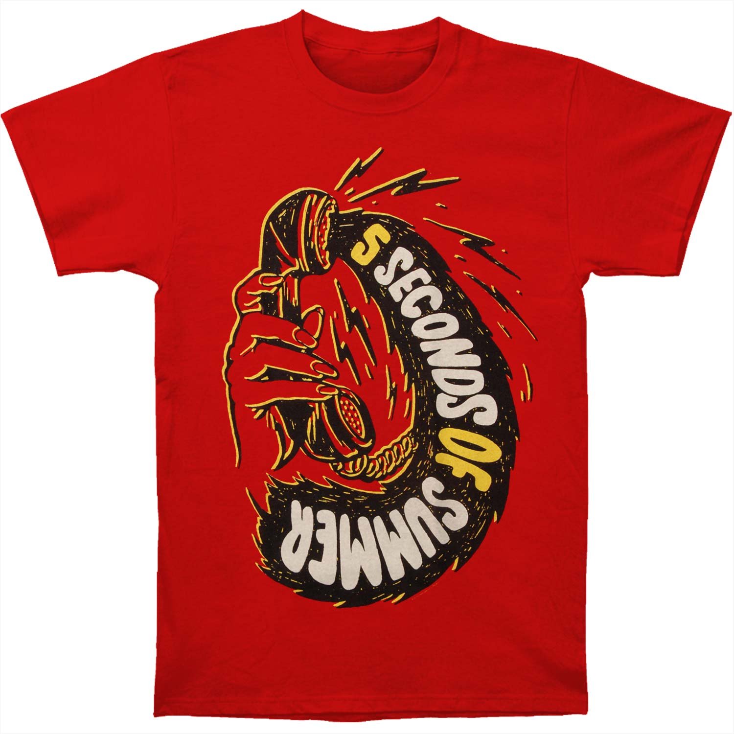 Men's Funny Phone Call Graphic T-Shirt - Red Cotton Tee for Casual Wear & Gifts | Perfect for Parties, Work, and Everyday Outfits