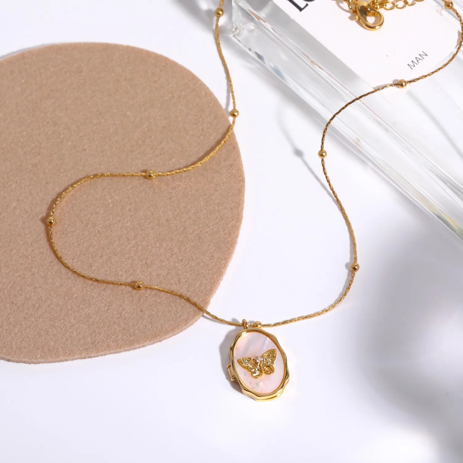 Butterfly Bliss Necklace Locket - Elegant Silver Butterfly Pendant with Heart Charm | Perfect for Valentine's Day Gifts, Anniversary Presents & Everyday Jewelry
