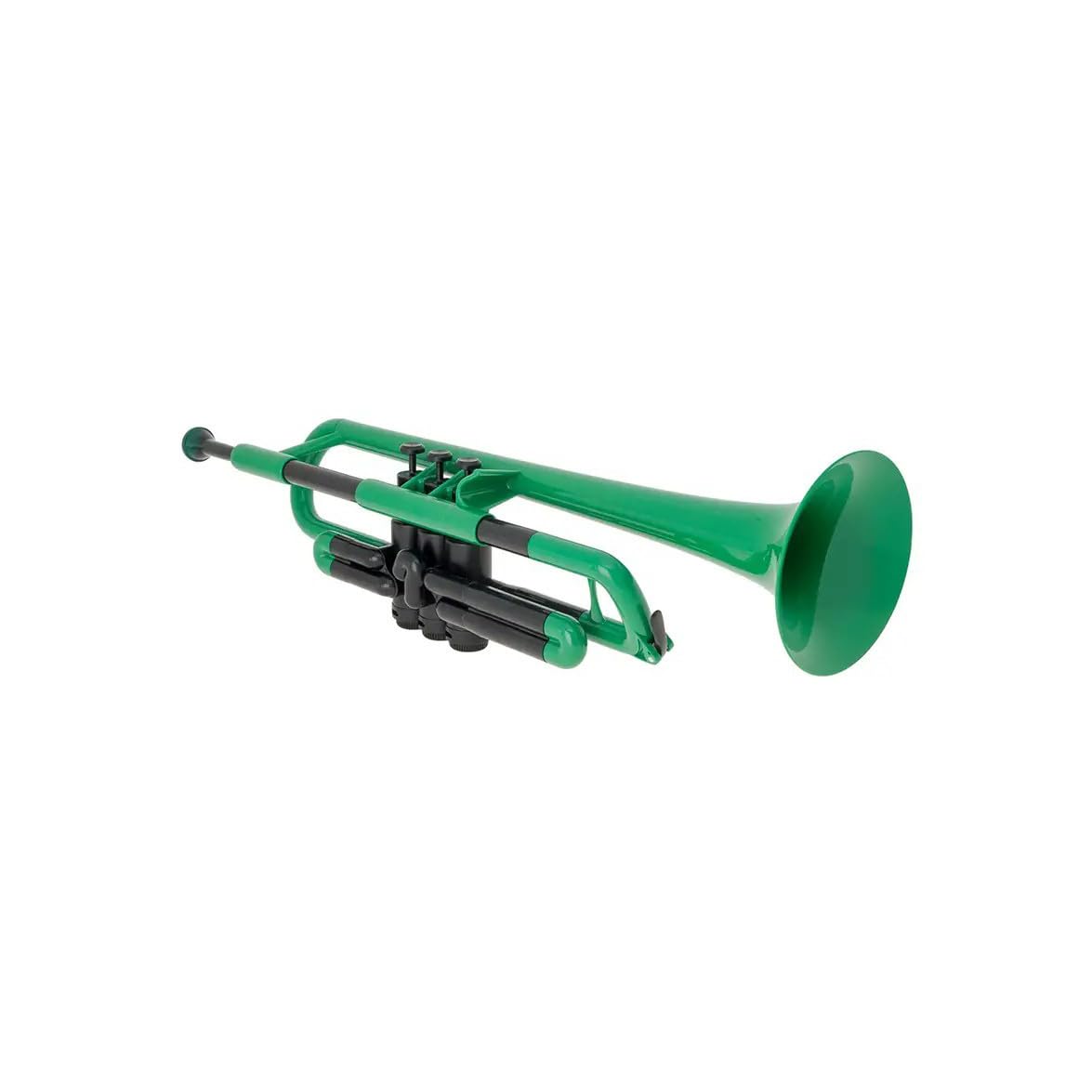 PTRUMPET1G Green Plastic Trumpet - Lightweight & Durable Beginner Instrument for Kids & Students - Perfect for School Bands, Music Lessons & Home Practice (2016 Model)