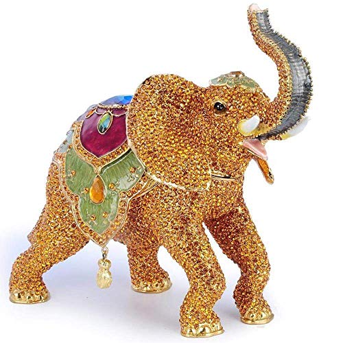 Orange Crystal Elephant