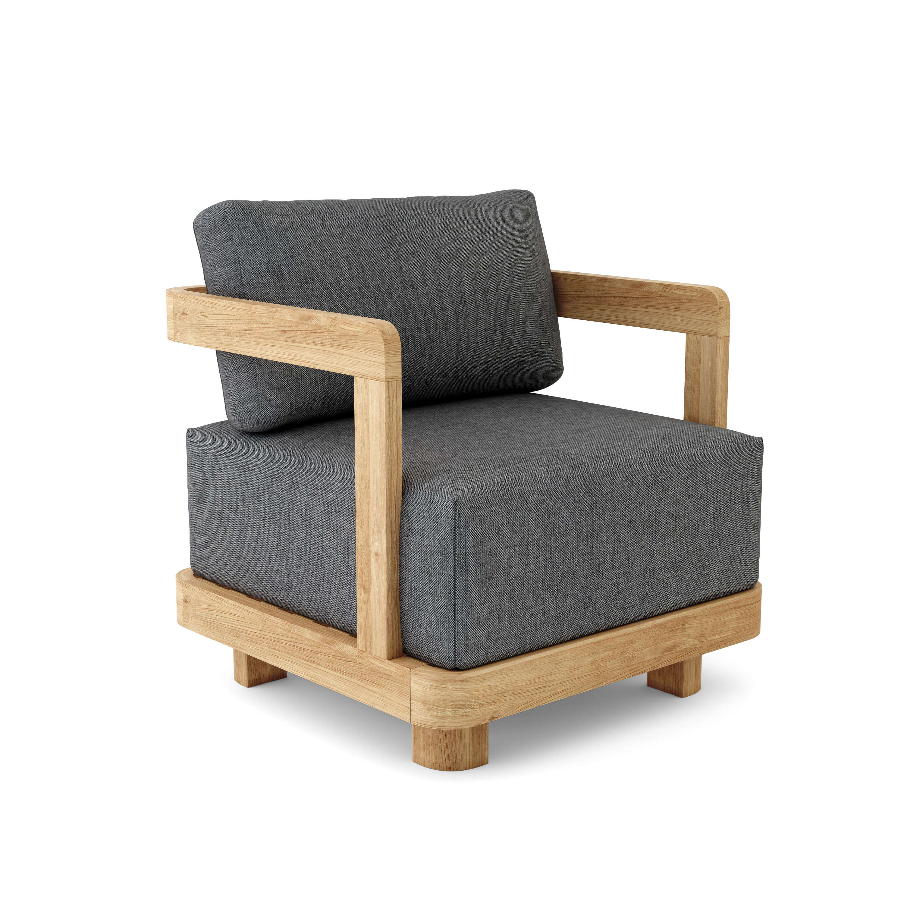 Granada Deep Seating Armchair - Comfortable Outdoor Patio Lounge Chair with Weather-Resistant Cushions - Perfect for Poolside, Garden, and Backyard Relaxation
