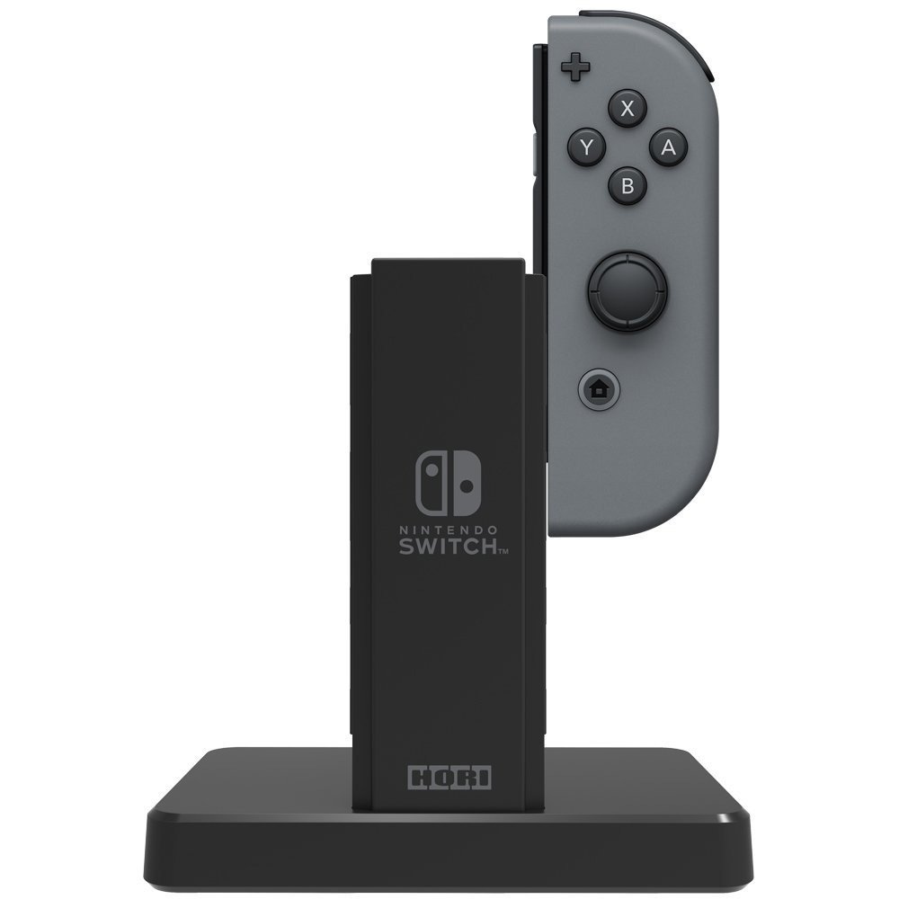 HORI Nintendo Switch Joy-Con Charging Dock - Officially Licensed by Nintendo - PowerA Joy-Con Comfort Grips for Enhanced Gaming - Black - Perfect for Multiplayer Gaming & Long Play Sessions