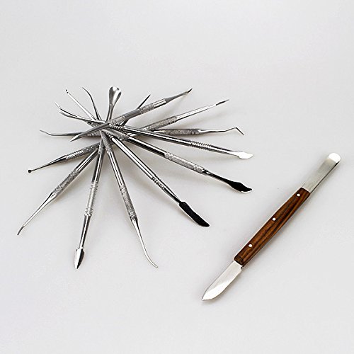 Professional Dental Wax Carvers Set - 10PCS Clay Sculpting Tools Kit for Pottery, Modeling & DIY Projects | Perfect for Dentists, Artists & Craft Enthusiasts | Ideal for Wax Carving, Sculpture & Ceramic Work