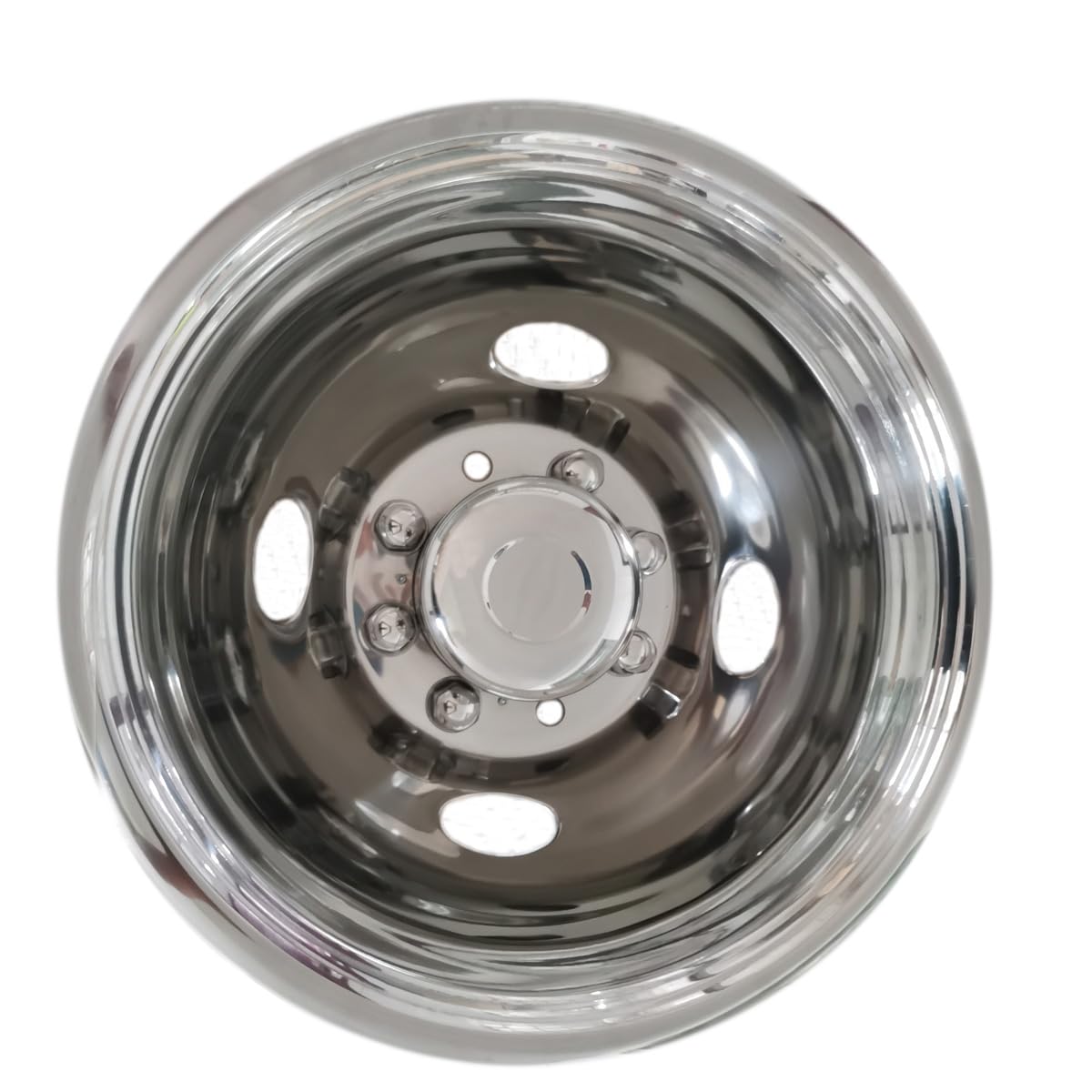 4pcs Front & Rear Polished Stainless Steel Wheel Simulators for 1999-2002 Ford F350 Dually - 16