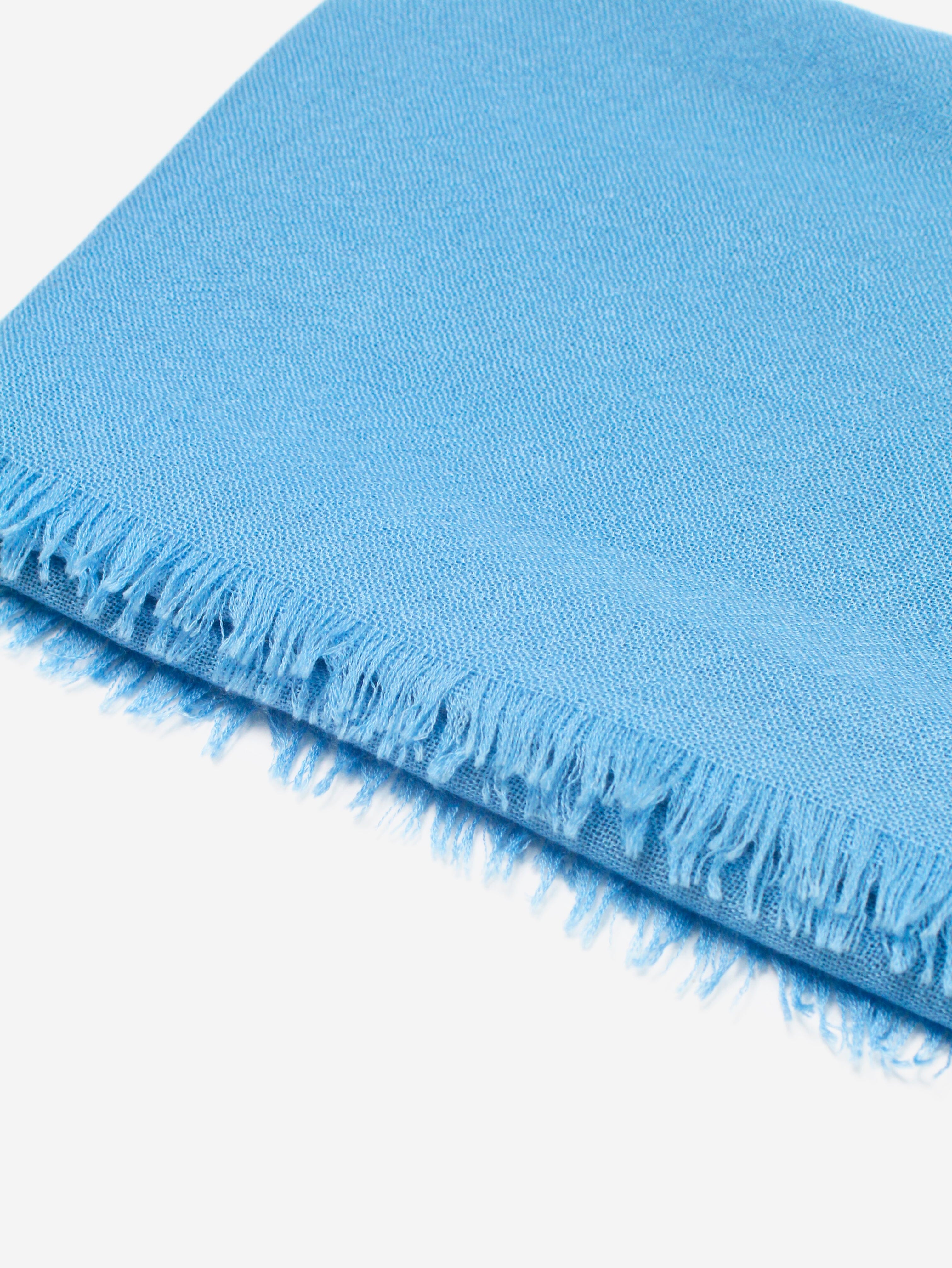 Loro Piana Cashmere Blue Scarf B529 - Luxurious Soft Winter Wrap for Women & Men - Perfect for Travel, Gifts & Cold Weather Fashion