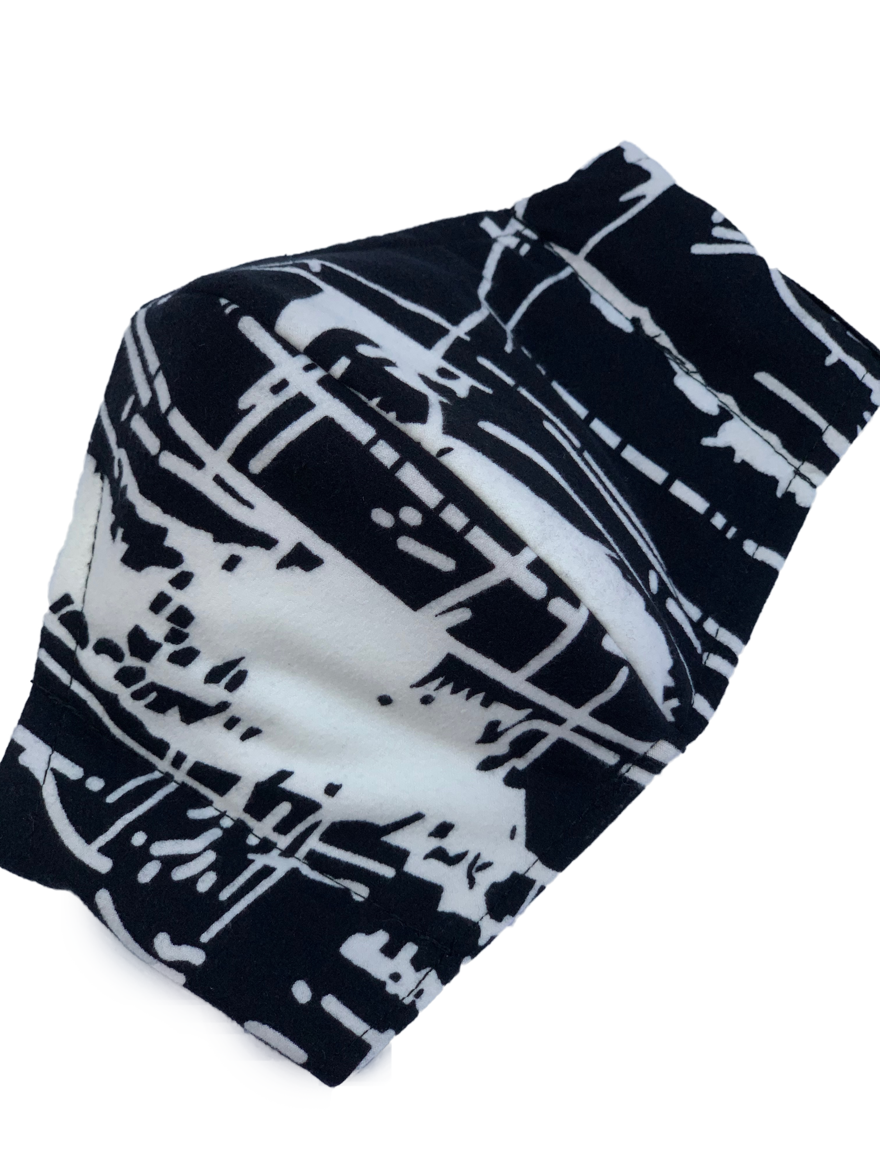 Black Shatter Face Mask - Protective & Stylish for Halloween, Cosplay & Parties - Shatterproof & Comfortable Design for Costumes & Events