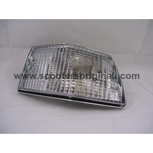 Vespa Turn Signal Unit - Chrome Rear Left for PE, PX & Stella Models - Perfect for Scooter Safety & Style Upgrades
