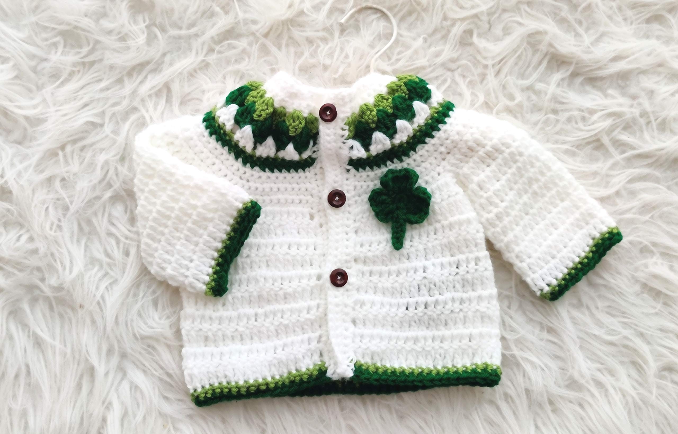 St. Patrick's Day Outfit for Babies - Leprechaun Sweater & Irish Cardigan Set with Pants | Unisex Green Holiday Costume for Infants & Toddlers | Perfect for St. Patty's Day Celebrations, Irish-Themed Parties & Photo Shoots