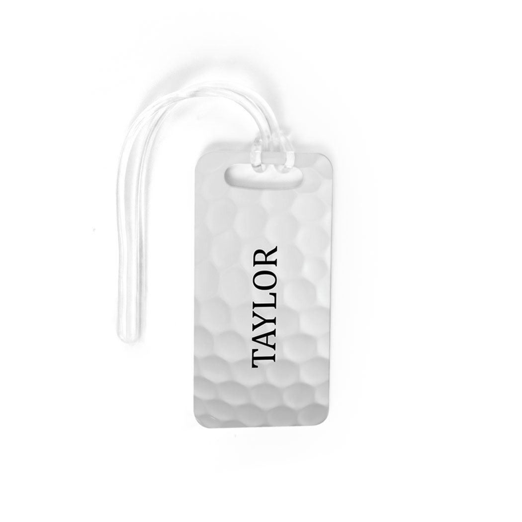 Personalized Golf Ball Graphic Luggage Tag - Custom Golf Bag Tag for Travel & Sports - Perfect for Golfers, Airports & Vacation Trips