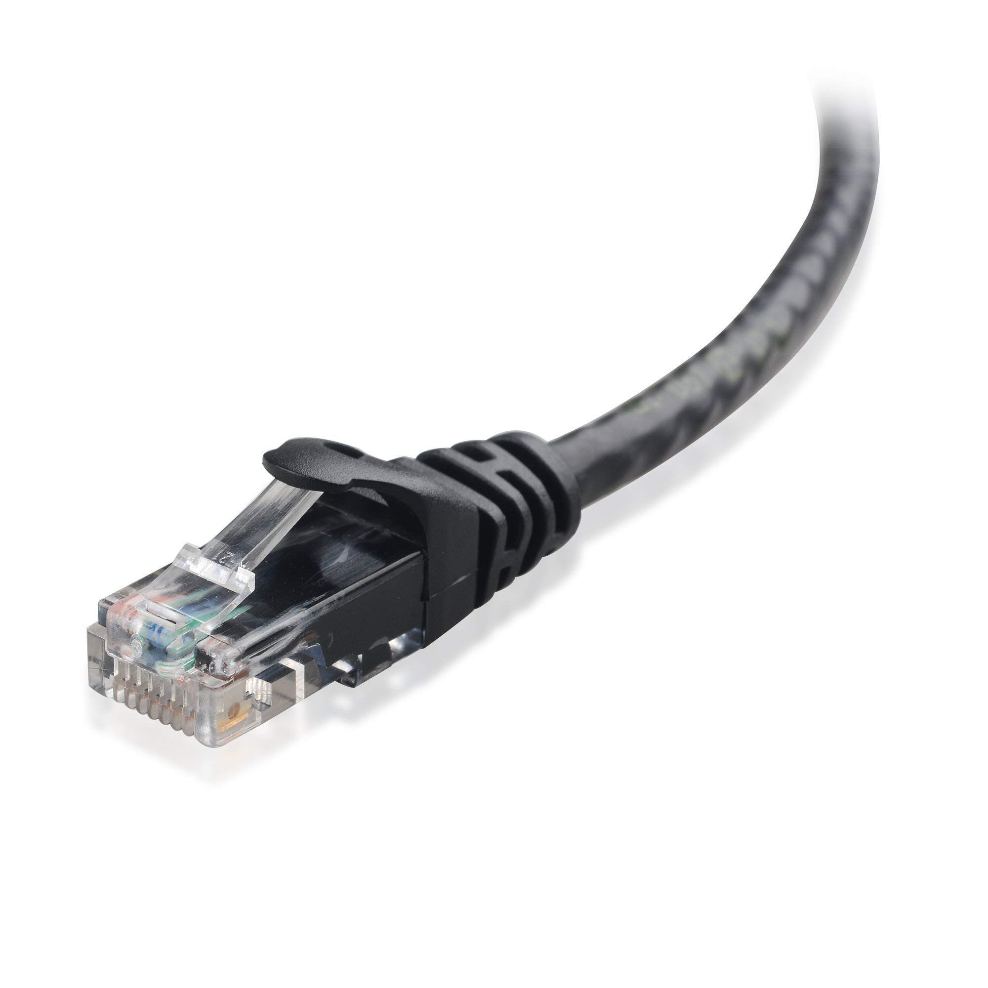 10-Pack 10-Foot Cat6 Ethernet Cable & 5-Pack Cat6a Shielded Ethernet Cable (Snagless Design, Black) - High-Speed Internet, Gaming, Home Office & Server Room Networking Solutions