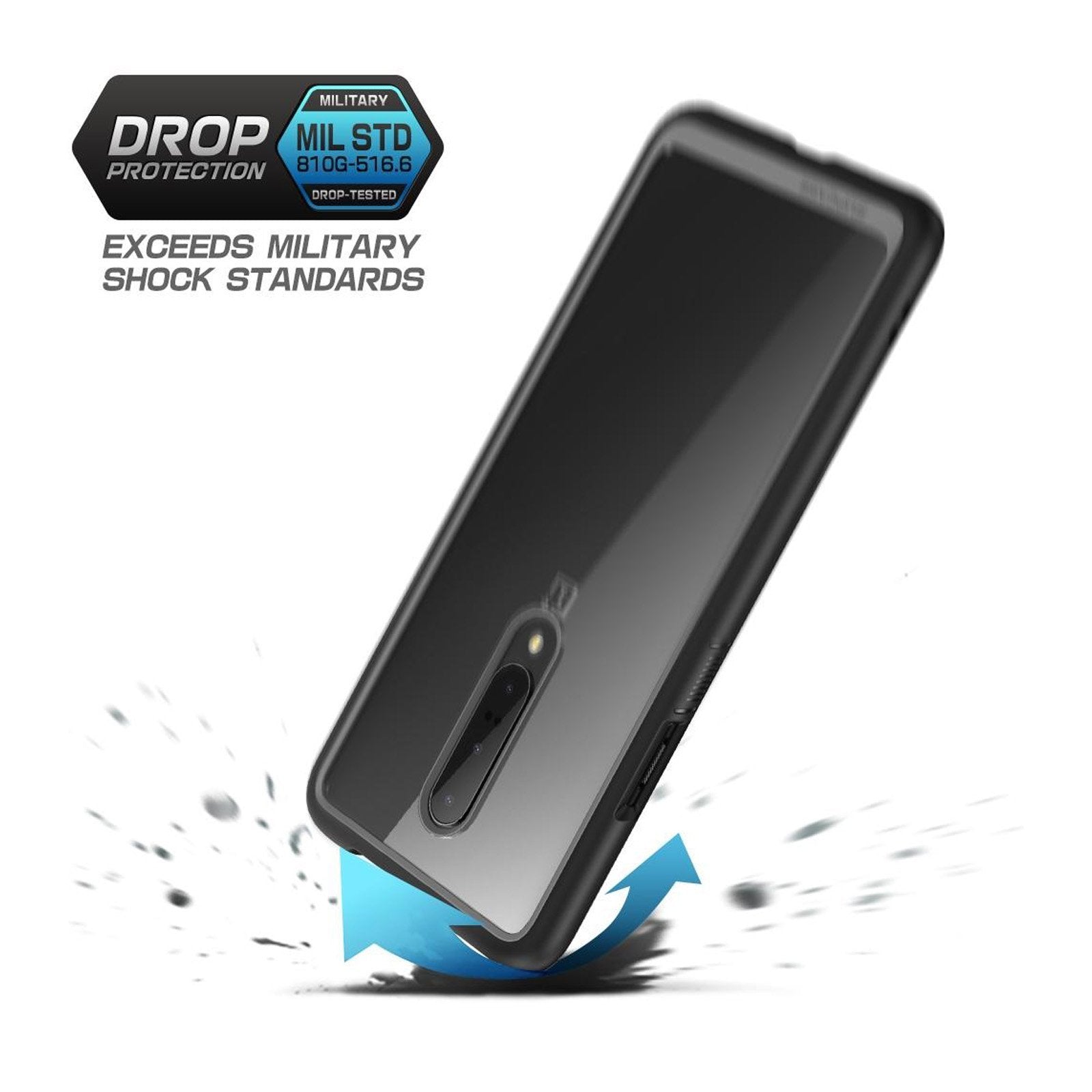 OnePlus 7 Pro Case - Unicorn Beetle Style Slim Clear Protective Cover - Shockproof & Scratch Resistant - Perfect for Work, Travel & Everyday Use