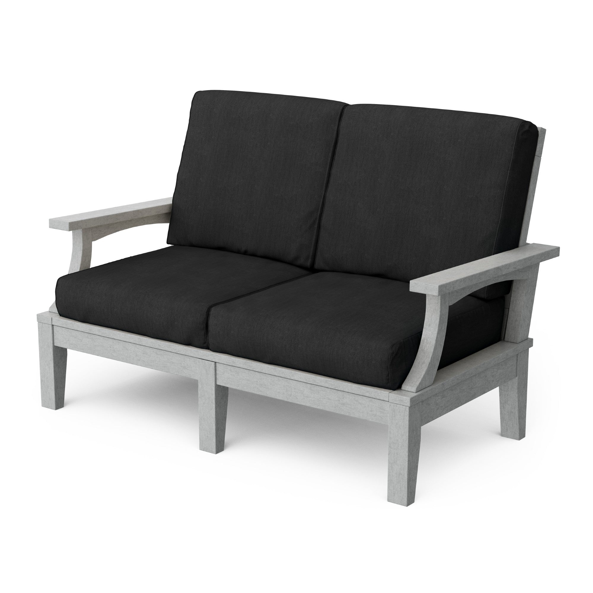 Heritage Deep Seating Love Seat Cushioned Sofa - Outdoor Patio Furniture for Garden, Poolside & Backyard Relaxation