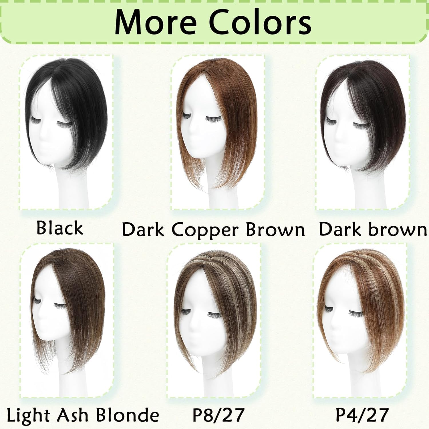 360° Human Hair Topper for Women - 12 Inch No Bangs Lace Base Hairpiece, Real Remy Human Hair (Black) - Perfect for Thinning Hair, Hair Loss & Everyday Styling